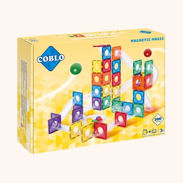 Magnetische Bouwblokken • Knikkerbaan • 100 Stuks