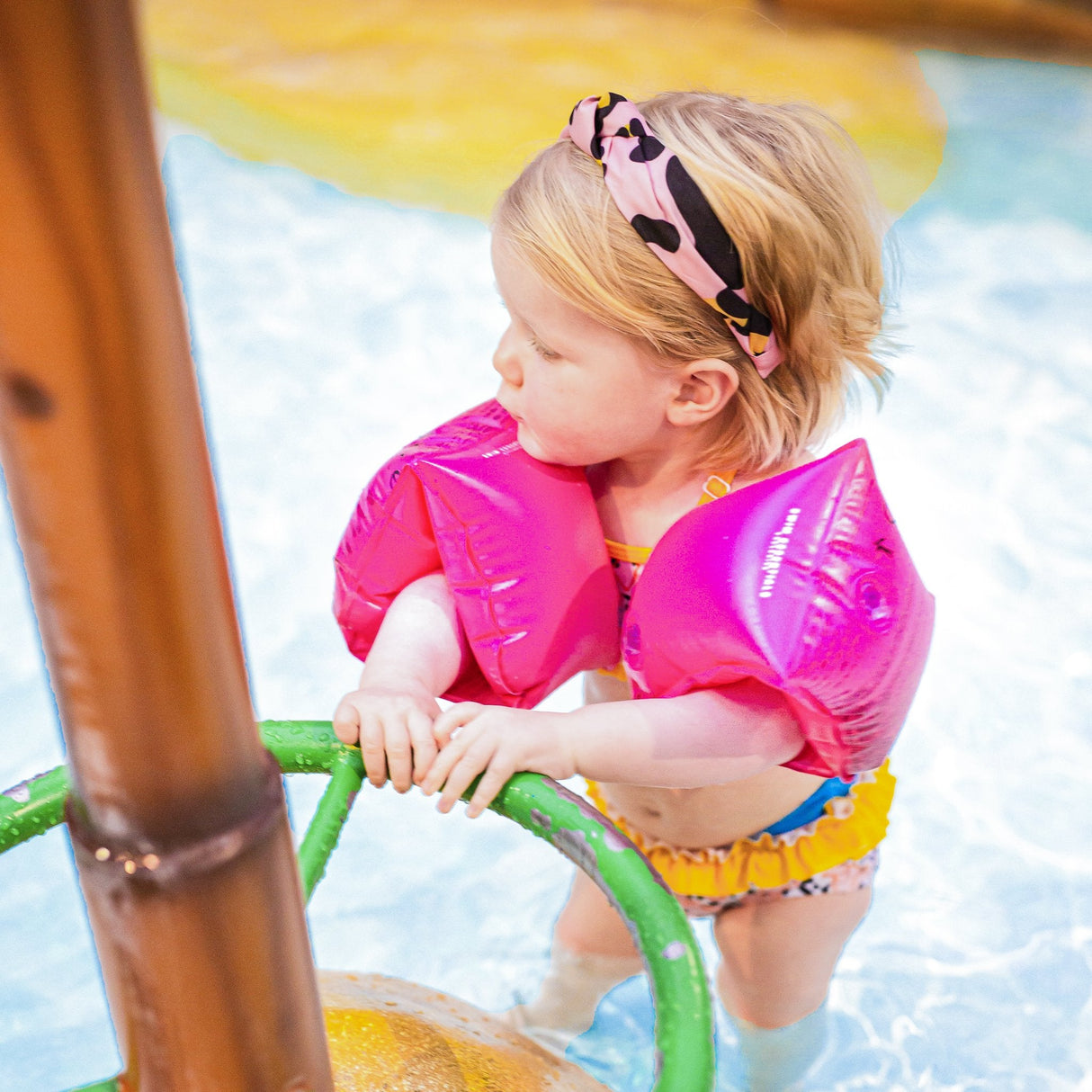 Zwembandjes Neon Roze • 0-2 jaar