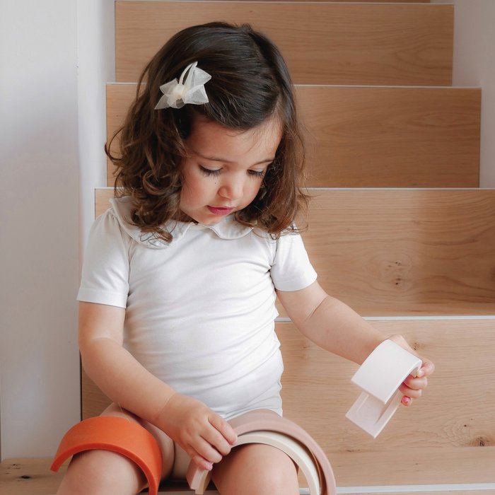 Haarspeldjes Twist en Strik • Cream Organza