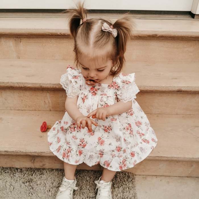 Haarspeldjes Met Strik • Powder Pink