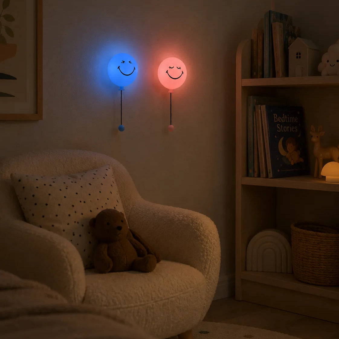 mob bubbly light pink roze kinderkamerlicht tienerkamerkamerverlichting smileylamp smiley kinderlamp tienerlamp