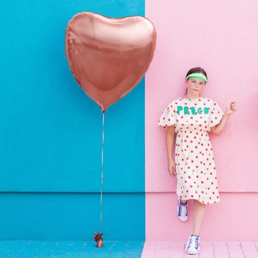 Folieballon • Hart Rosé Goud