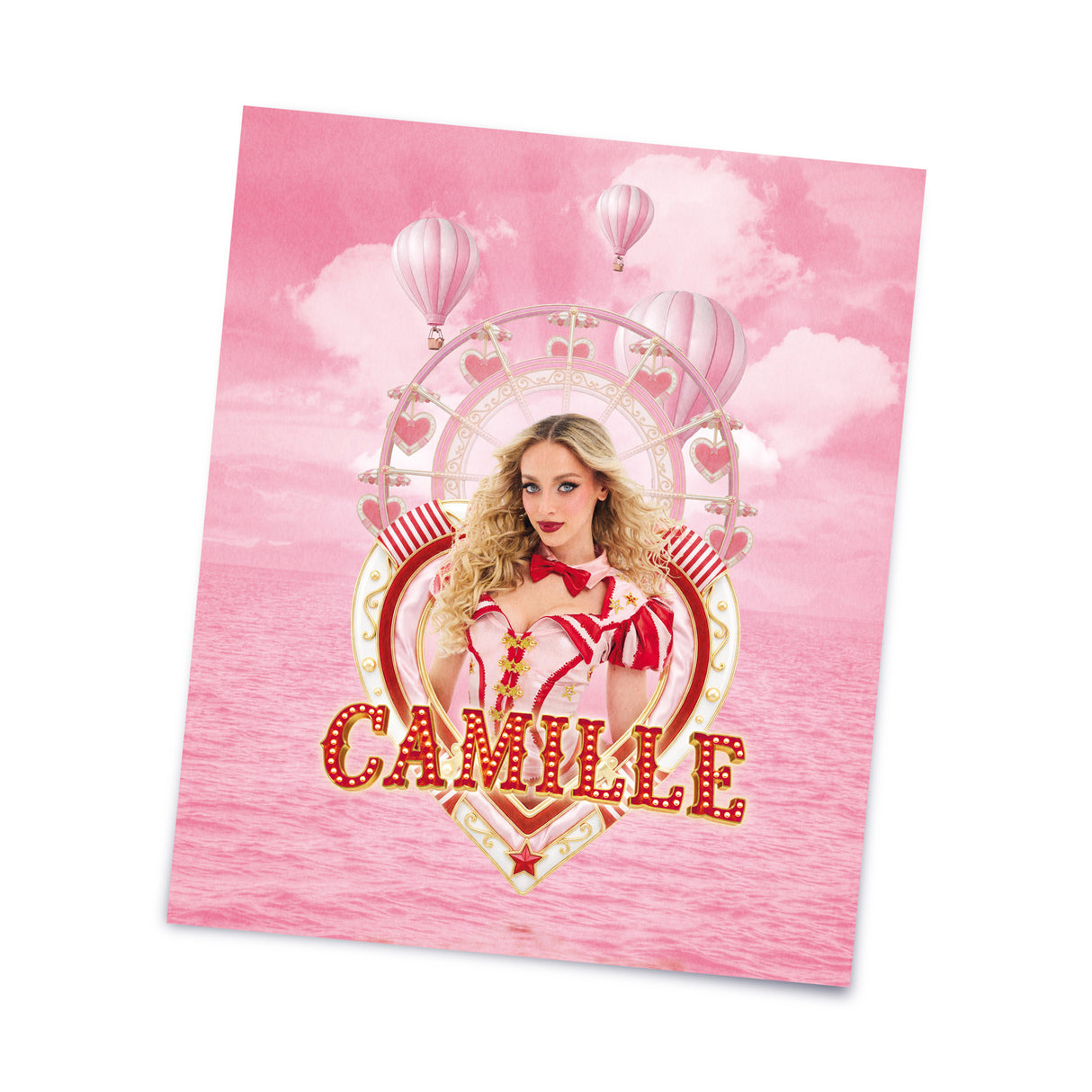 roze fleece deken camille