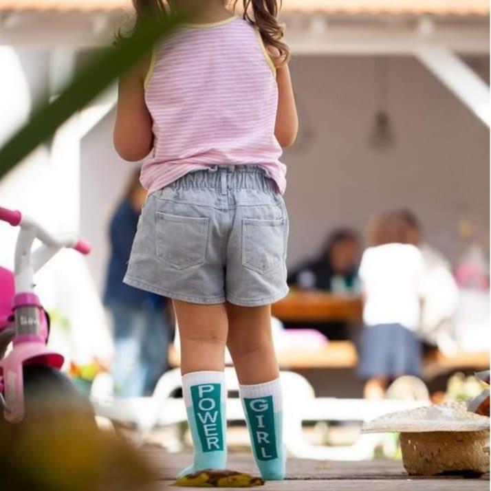 Sokken Girl Power • Blauw