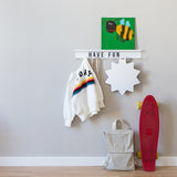 Magnetische Kapstok Met Letters • Zwart/Wit - Helloboy