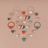 Retro Rainbow Layered Heart Clips • Mimi & Lula (2 stuks)