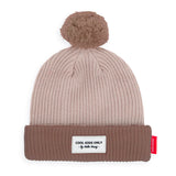 Muts Block Coffee  Hello Hossy bruin kindermuts met pompom