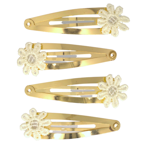 haarclips witte bloemen