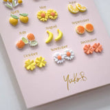 kinderoorringen kinderjuwelen kinderoorbellen geel oranje yuko B