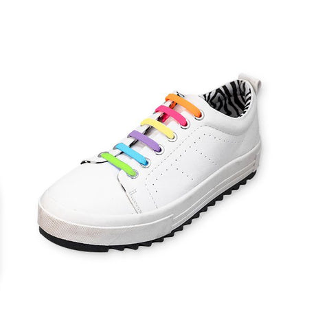 Elastische Veters • Veters Zonder Strikken • Regenboog