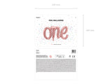 Folieballon One • Rosé Goud