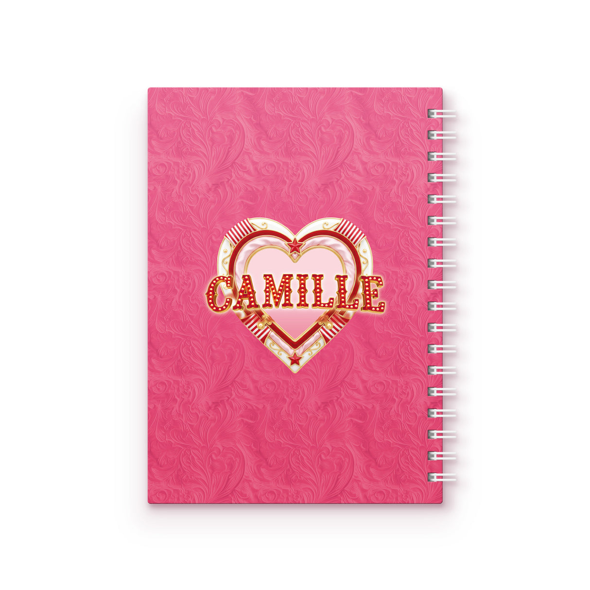 A5 spiraalschrift roze camille dhont