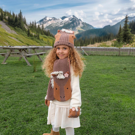 kinderhandschoenen bruin pony paard