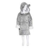 Grijze Beer Hoodie Plaid - Helloboy