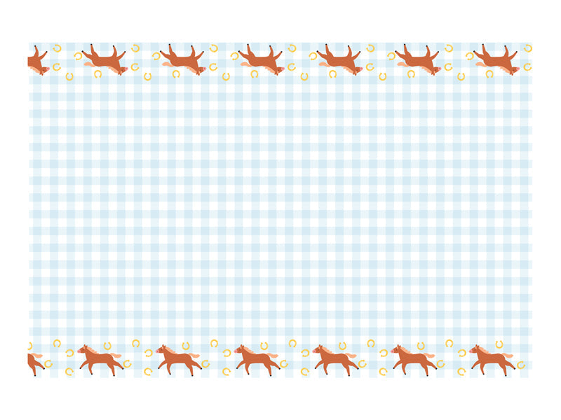 papieren tafelkleed paard