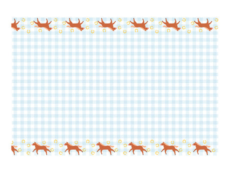 papieren tafelkleed paard