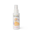 Witte flacon Princess bodyspray met transparante dop en een prinses in een gele jurk op het etiket