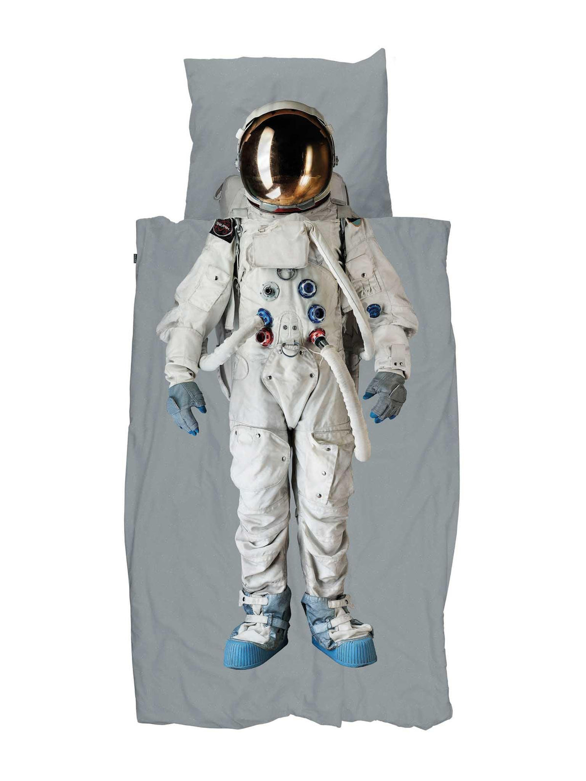 dekbedovertrek astronaut dekbed snurk amsterdam grey grijs ruimte space ruimtepak spacepak
