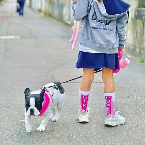 Sokken Girl Power • Roze