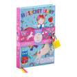 Mijn Geheim Dagboek Rainbow Fairy met lichtblauwe kaft, fee, eenhoorn en geel hangslot met sleutel.