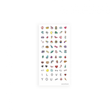 Vel Magic Nails nagelstickers met kleurrijke figuurtjes, hartjes, smileys en letters.