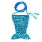 handtas glitter blauw zeemeermin souza