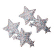 Twee Urfa haarclips met grote en kleine sterren vol veelkleurige glitters