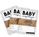 Baby invul kaartjes | zwart/wit (10 stuks) - HelloBaby.be
